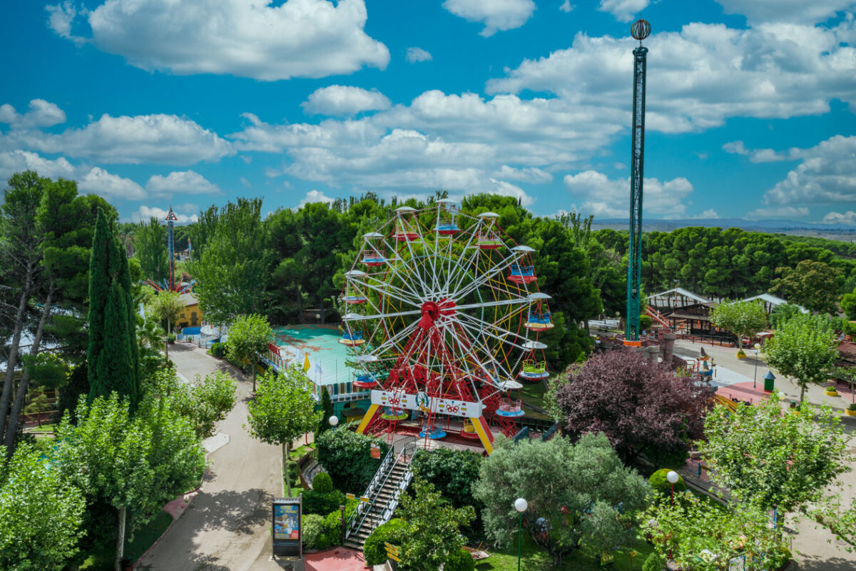 ParquedeAtraccionesdeZaragoza-nori Parque de Atracciones de Zaragoza, vistas de Nori y la caída libre.